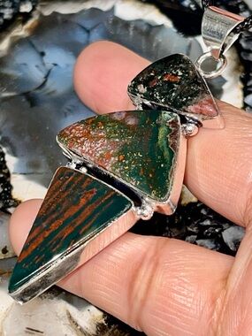 Dragon Stone Jasper Pendant 2 1/2”